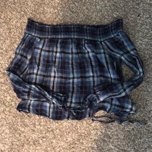 Cropped off the shoulder shirt